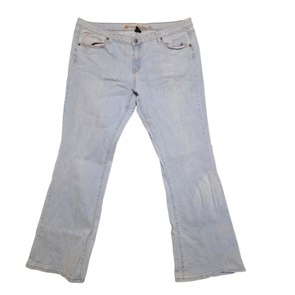 Arizona Jean Company Denim - Arizona Jean Company Light Blue Wide Leg Jeans Size Women 17